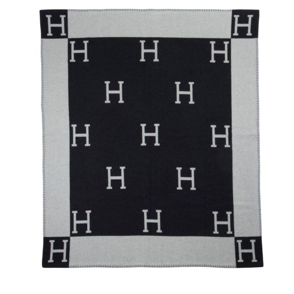 Hermes Merino Wool Cashmere Avalon Throw Blanket